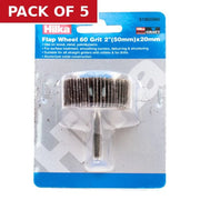 Centurion Hilka Flap Wheel 60 Grit (50mm) x 20mm - Pack of 5