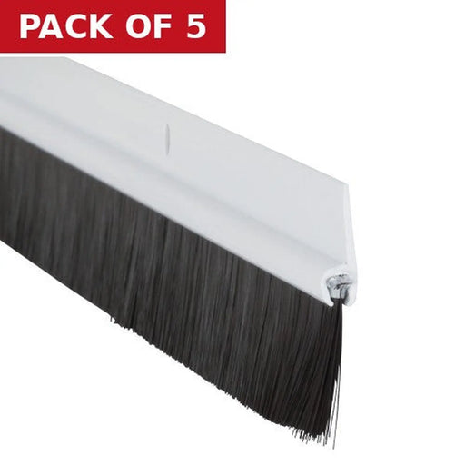 Centurion Warmseal Brush Threshold Strip, White, 914mm - Pack of 5