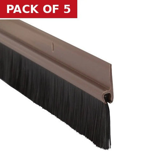 Centurion Warmseal Brush Threshold Strip, Brown, 914mm - Pack of 5