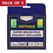 Centurion Warmseal Super Brush Pile, White, 5m - Pack of 5