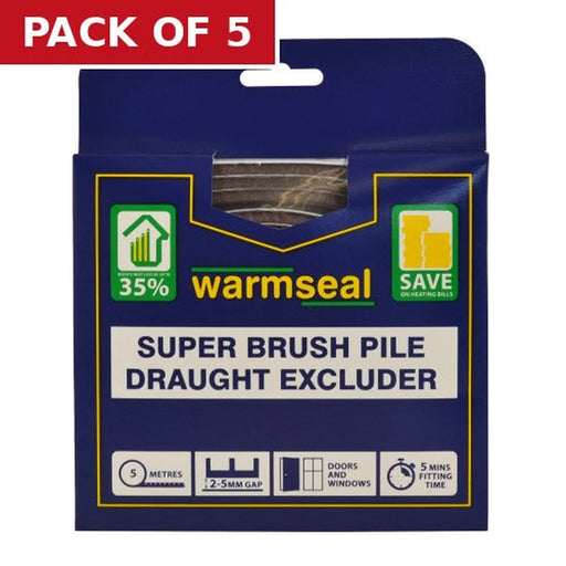 Centurion Warmseal Super Brush Pile, Brown, 5m - Pack of 5