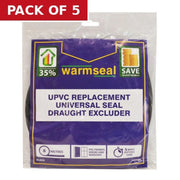 Centurion Warmseal uPVC Universal Seal, Black, 6m - Pack of 5