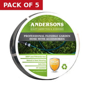 Centurion 30m Professional Flexible Garden Hose with Accessories - Pack of 5