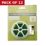 Centurion Garden Twist Tie, Green, 30m - Pack of 12
