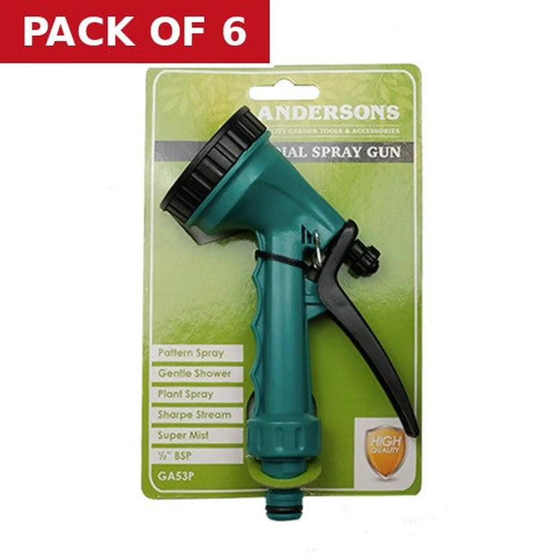 Centurion 5 Dial Plastic Spray Gun, 1/2" BSP - Pack of 6