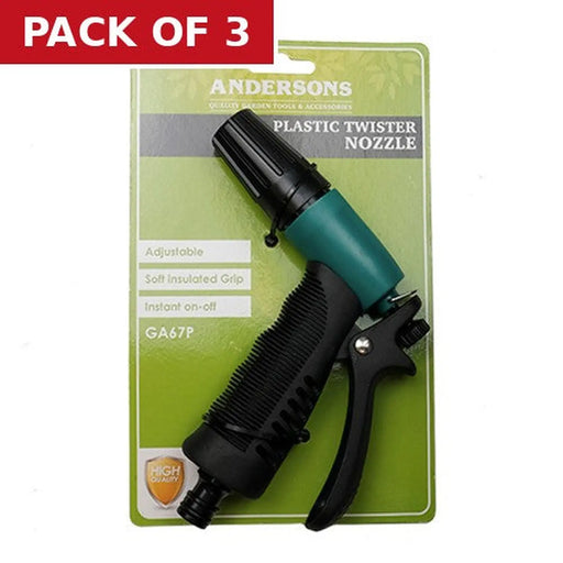 Centurion Plastic Twister Nozzle, 1/2" BSP - Pack of 3