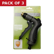 Centurion Adjustable Twist Metal Nozzle, 1/2" BSP - Pack of 3