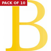 Centurion 51mm Gold Traditional Oldstyle Font Vinyl Letter B - Pack of 10