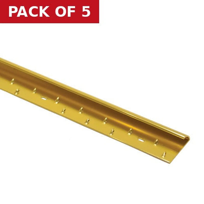 Centurion 35mm Width Gold Carpet Edging - Pack of 5