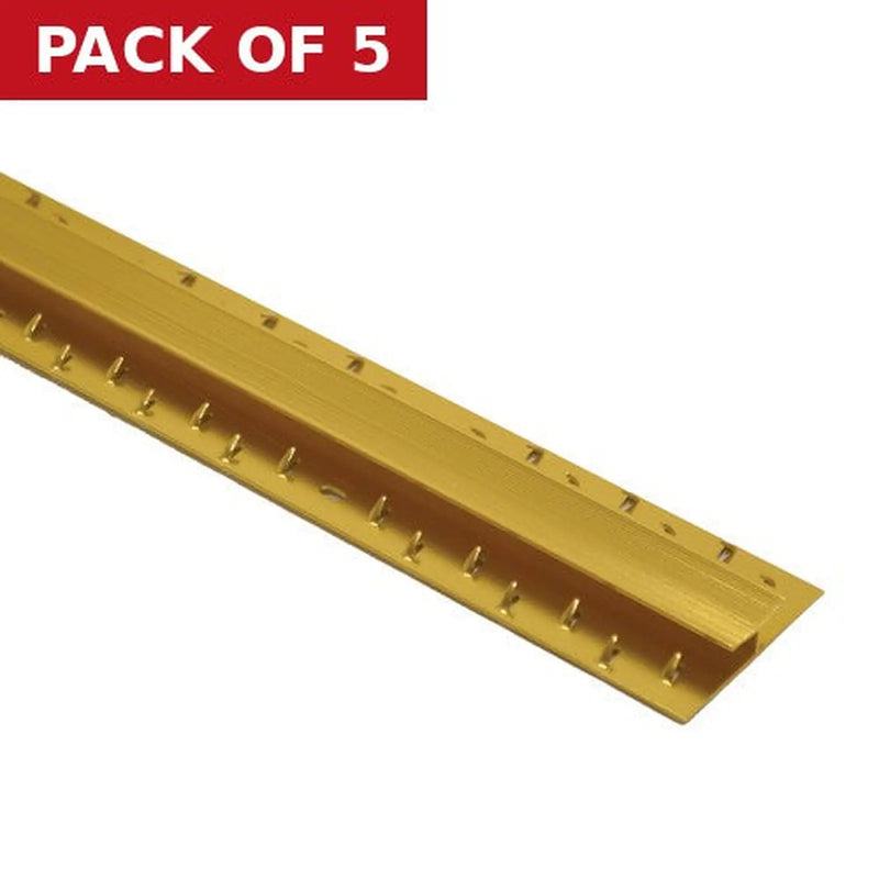 Centurion 45mm Width Gold Carpet Joint - Pack of 5