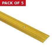 Centurion 25mm Width Gold Lino Cover Strip - Pack of 5