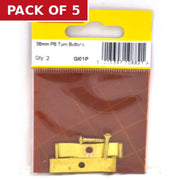 Centurion 38mm PB Turn Buttons (Pack of 2) - Pack of 5