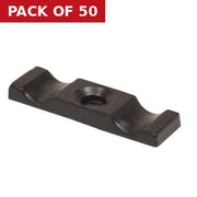 Centurion Steel Turn Buttons, Epoxy Black, 40mm - Pack of 50