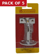 Centurion Solid Brass Heavy  Handrail Bracket, Chrome Plated, 65mm - Pack of 5