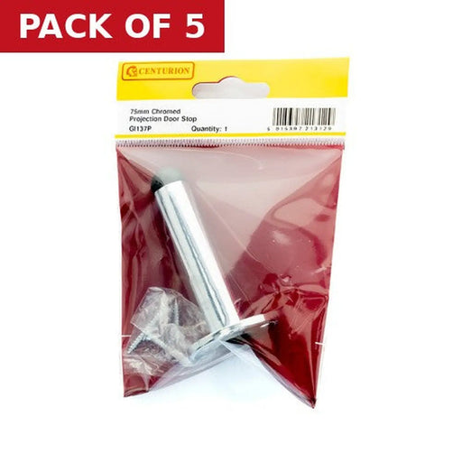 Centurion 75mm (3") CP Projection Door Stop - Pack of 5