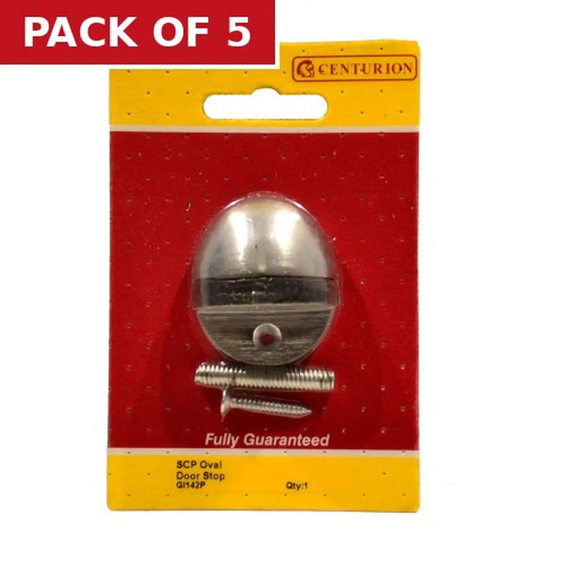 Centurion 35mm (1 3/8") SCP Oval Shield Door Stop - Pack of 5