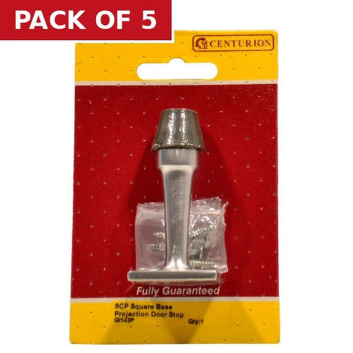 Centurion 70mm (2 3/4") SCP Square Base Projection Door Stop - Pack of 5