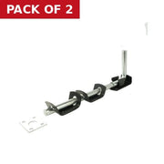 Centurion Garage Door Bolts, Epoxy Black, 300mm - Pack of 2