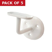 Centurion 75mm White Hand Rail Bracket - Pack of 5