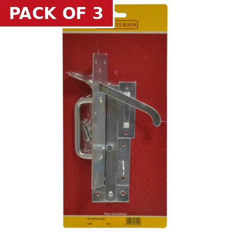 Centurion Light Suffolk Latch, Zinc Plated, 200mm - Pack of 3