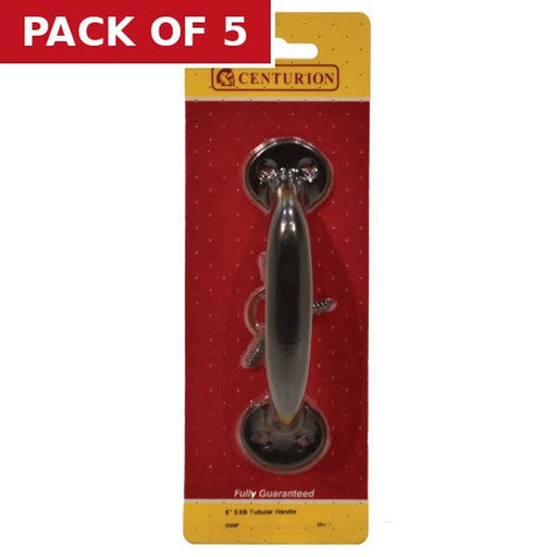 Centurion Steel Tubular Handle, Epoxy Black, 150mm - Pack of 5