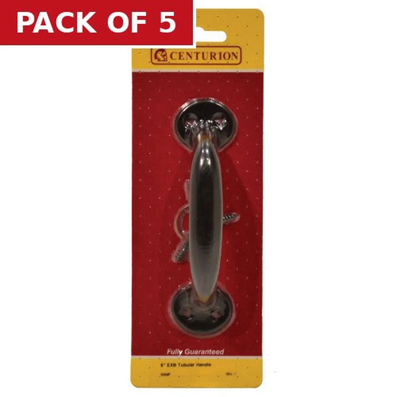 Centurion Steel Tubular Handle, Epoxy Black, 150mm - Pack of 5
