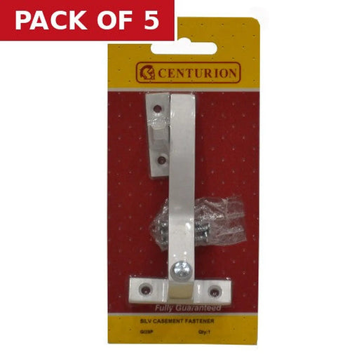 Centurion Casement Fastener, Satin Anodised Aluminium, 100mm - Pack of 5