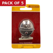 Centurion 35mm (1 3/8") CP Oval Shield Door Stop - Pack of 5