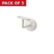 Centurion Steel Handrail Brackets, Epoxy White, 65mm - Pack of 5