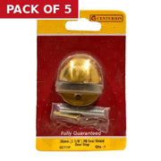 Centurion 35mm (1 3/8") PB Oval Shield Door Stop - Pack of 5