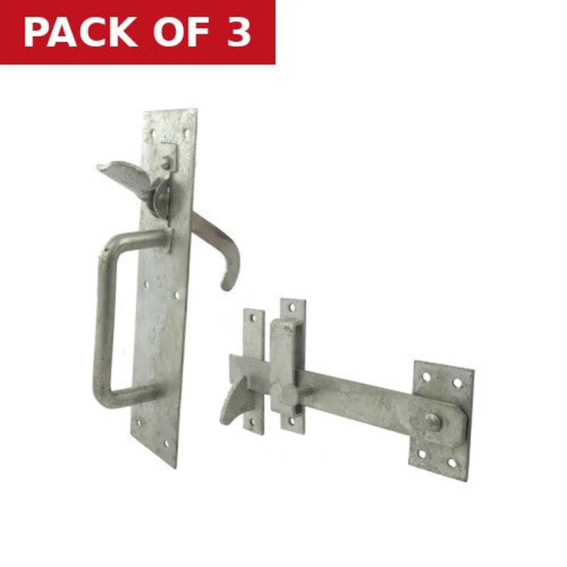 Centurion Medium Galv Suffolk Latch - Pack of 3