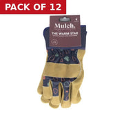 Centurion Mulch The Warm Star Gardening Gloves - Pack of 12