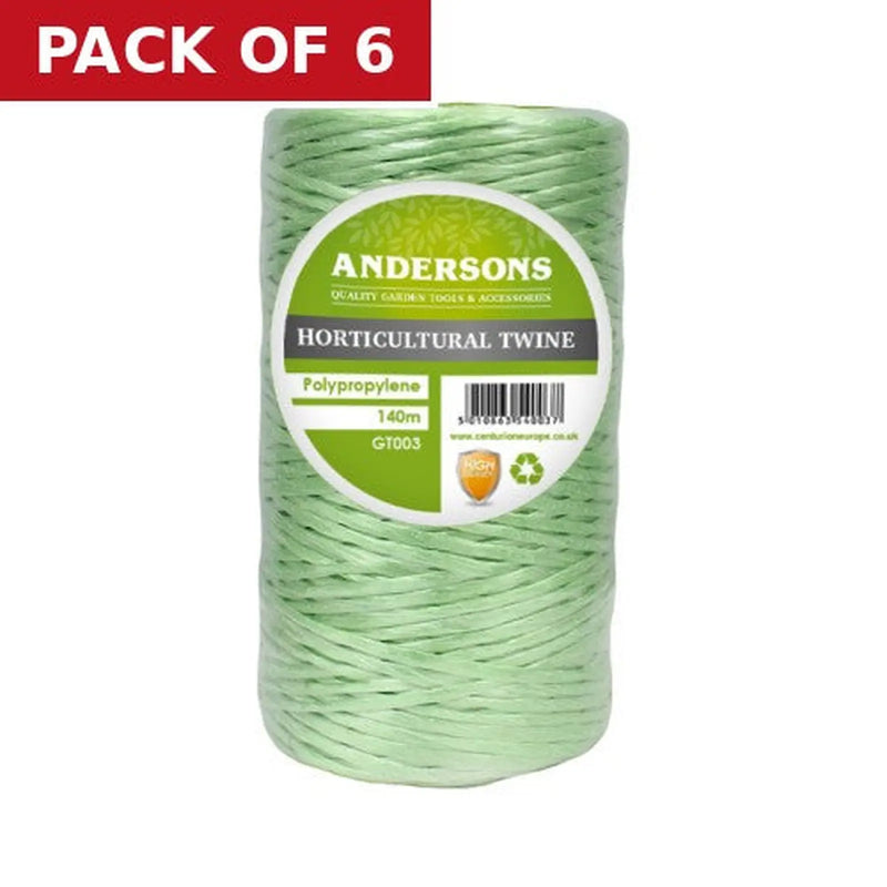 Centurion Polypropylene Horticultural Twine, 100g - Pack of 6