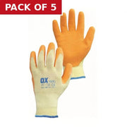 Centurion OX LATEX GRIP GLOVE- SIZE 10 - 1 PAIR - Pack of 5