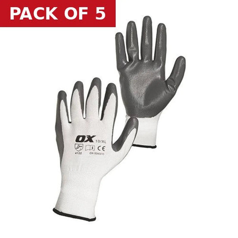 Centurion OX NITRILE FLEX GLOVE- SIZE 9 - 1 PAIR - Pack of 5