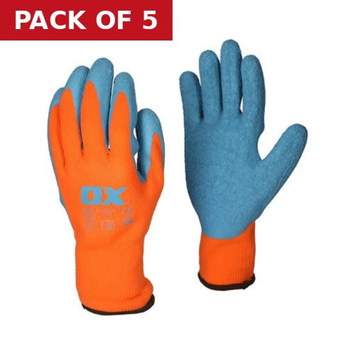 Centurion OX THERMAL GRIP GLOVES - SIZE 10 - Pack of 5