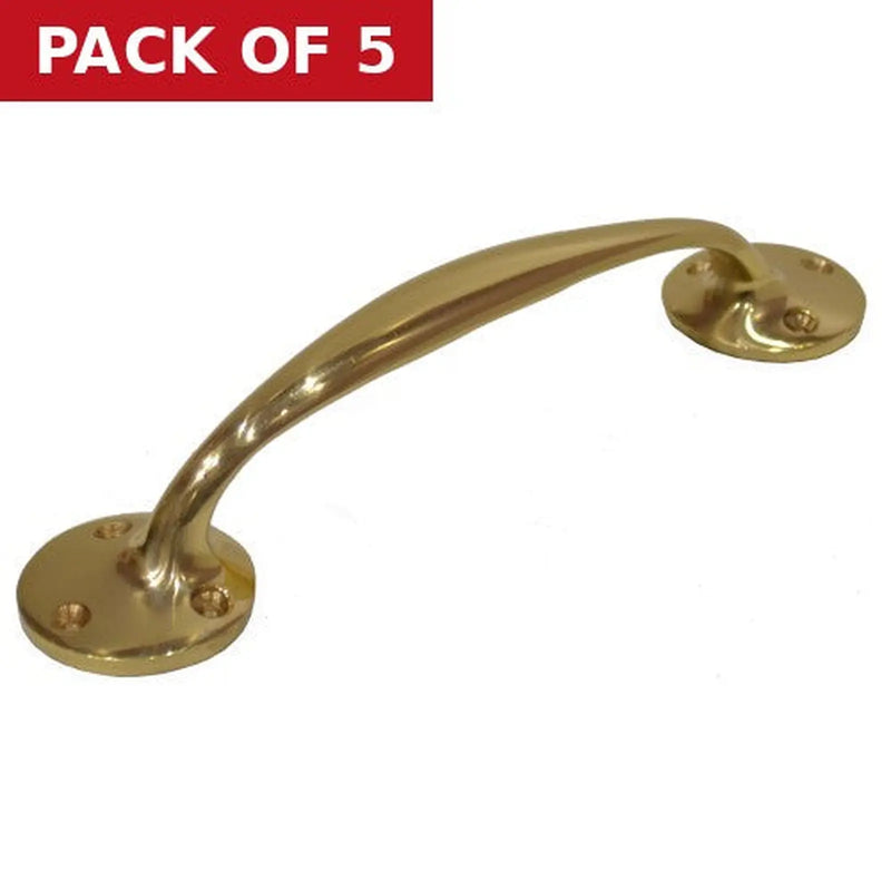 Centurion Solid Brass Bow Handles, 175mm - Pack of 5