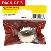 Centurion 36mm Satin Nickel Shaker Knob - Pack of 5