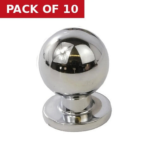 Centurion Ball Knobs, Chrome Plated, 25mm Dia. - Pack of 10