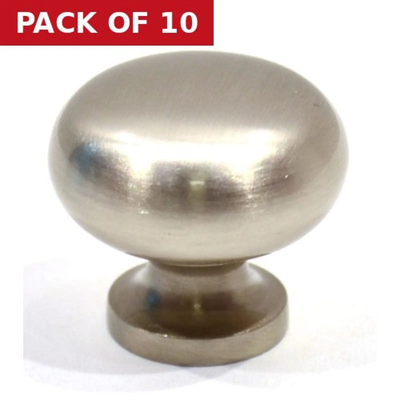 Centurion Ball Knobs, Brushed Nickel, 25mm Dia. - Pack of 10