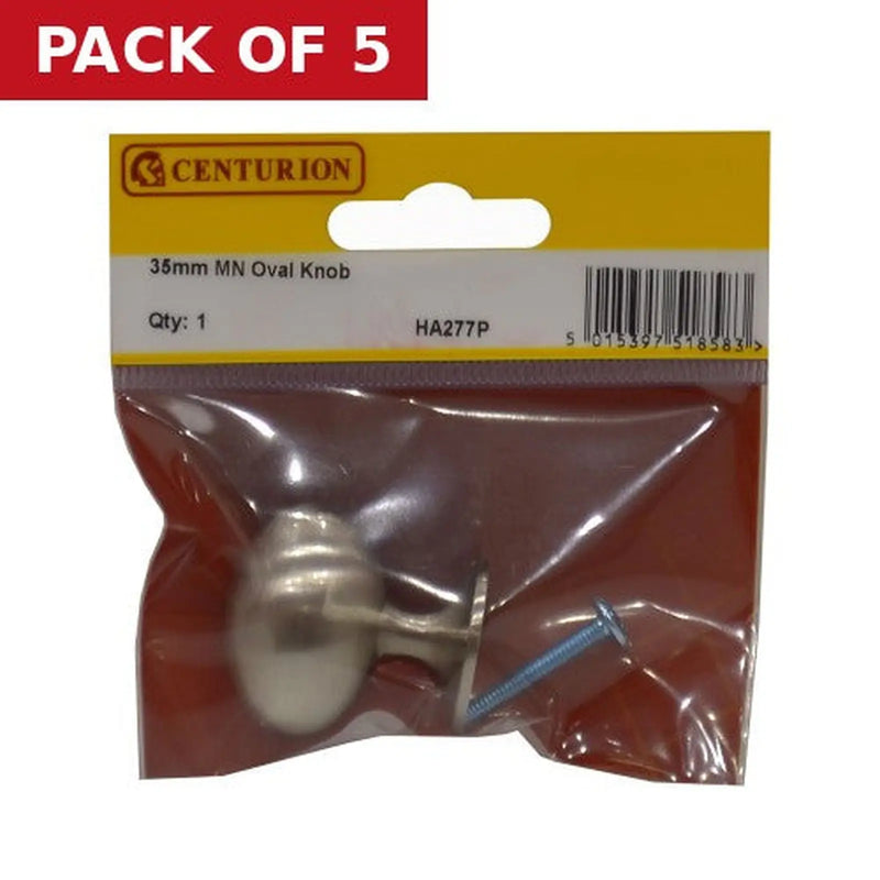 Centurion 35mm MN Oval Knob - Pack of 5