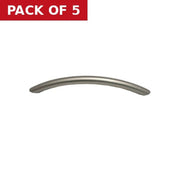 Centurion Long Bow Handles, Brushed Nickel, 128mm - Pack of 5