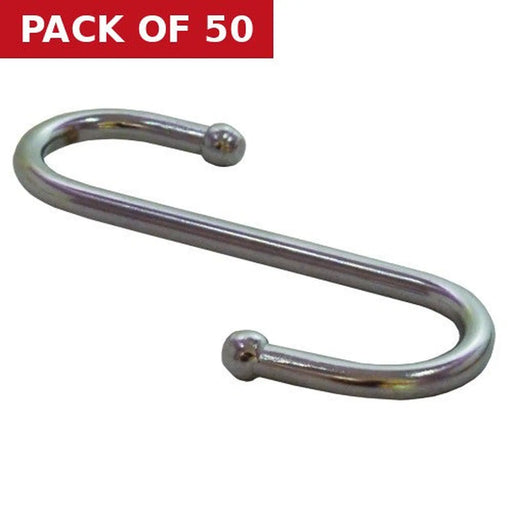 Centurion 100mm CP Ball End S Hook - Pack of 50