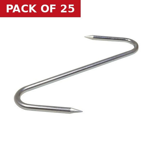 Centurion 175mm ZP 'S' Butchers Hooks - Pack of 25