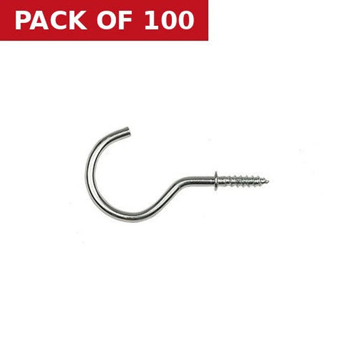 Centurion 50mm ZP Cup Hooks - Pack of 100