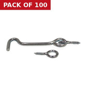 Centurion 50mm (2") ZP Gate Hook & Eyes - Pack of 100
