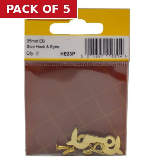Centurion 25mm EB Side Hook & Eyes (Pack of 2) - Pack of 5