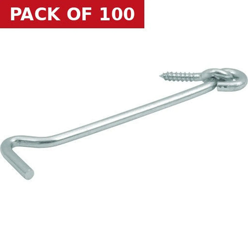 Centurion Gate Hook and Eyes, Zinc Plated, 100mm - Pack of 100