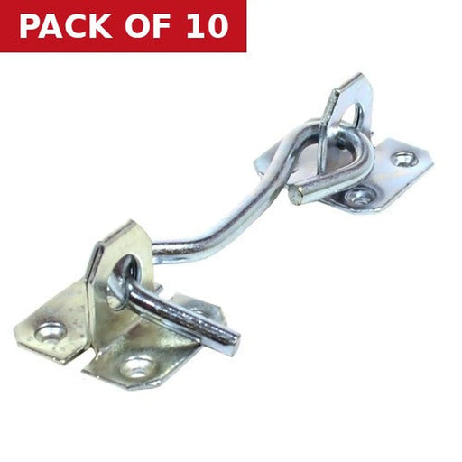 Centurion Wire Cabin Hooks, Zinc Plated, 100mm - Pack of 10