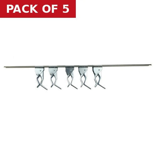 Centurion 5 Clip Adj Spring Loaded Clip Rail - Pack of 5